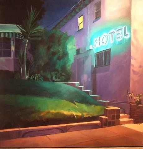  Motel 
Oil on canvas
34 x 34 inches