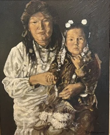  Elder and Child 
Oil on canvas
20 x 16 inches
