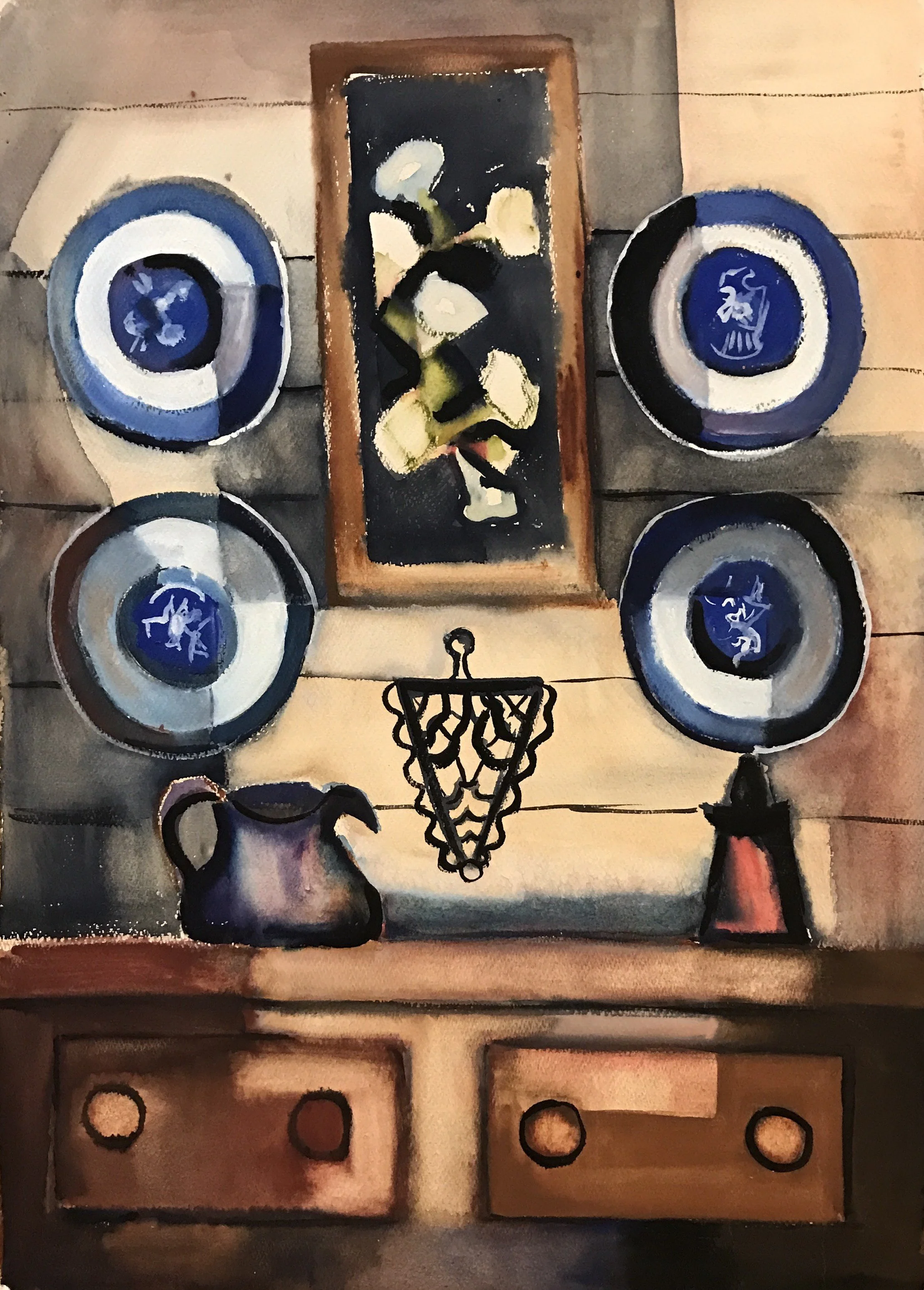  Treasured Relics 
Watercolor
30 x 20 inches
