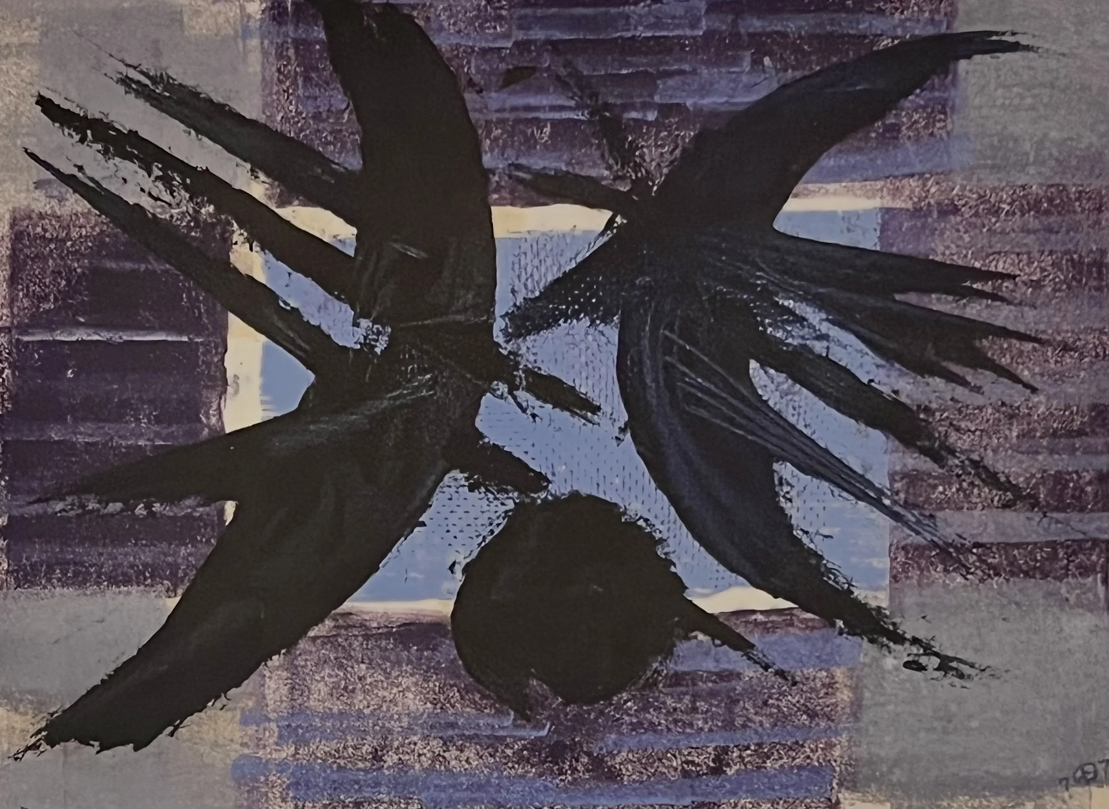  Opposition, 1977 
Gouache on paper
7 ¼ x 9 ½ inches