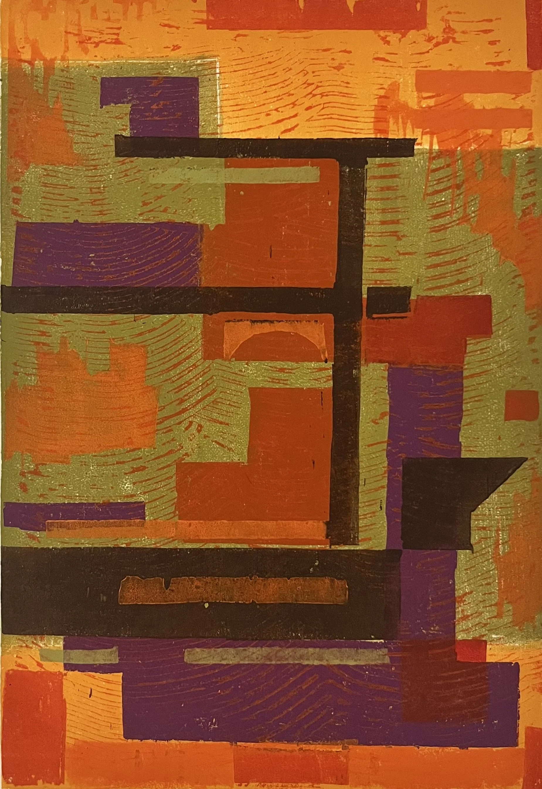  Open Construction 
Color woodcut
17 ¼ x 12 ¼ inches