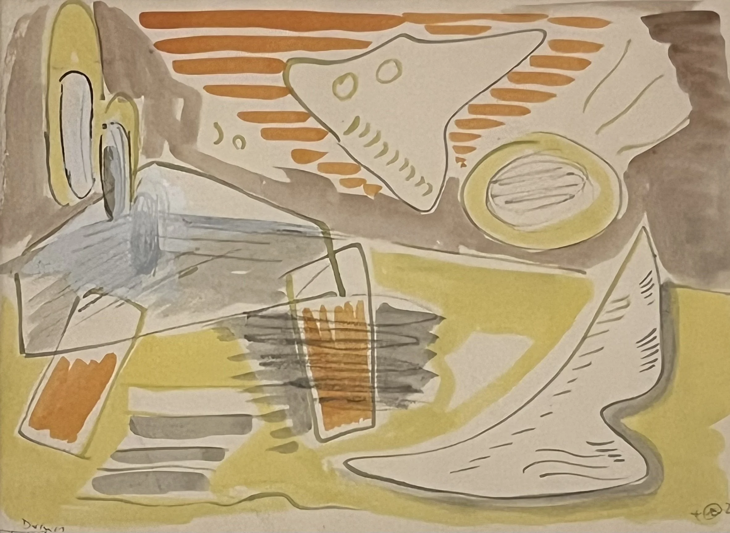  A127, 1942 
Gouache on paper
8 ½ x 11 ½ inches