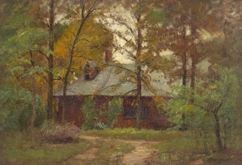  House of the Singing Winds 
Oil on canvas
21 x 32 inches