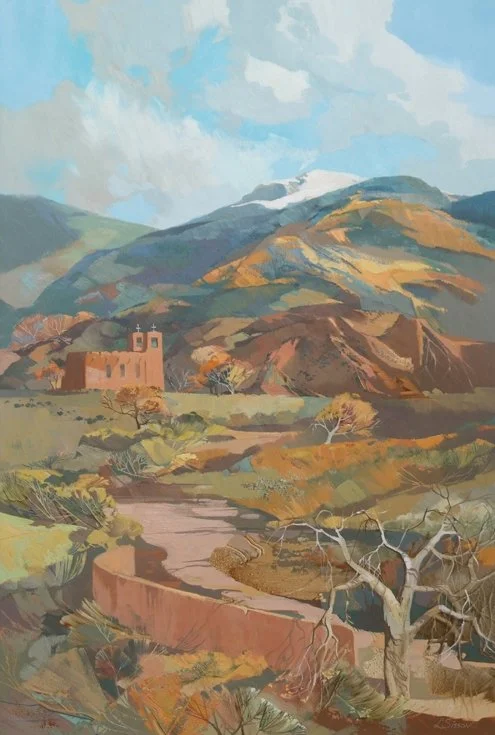  Mission in the Mountains 
Oil on canvas
36 x 24 inches