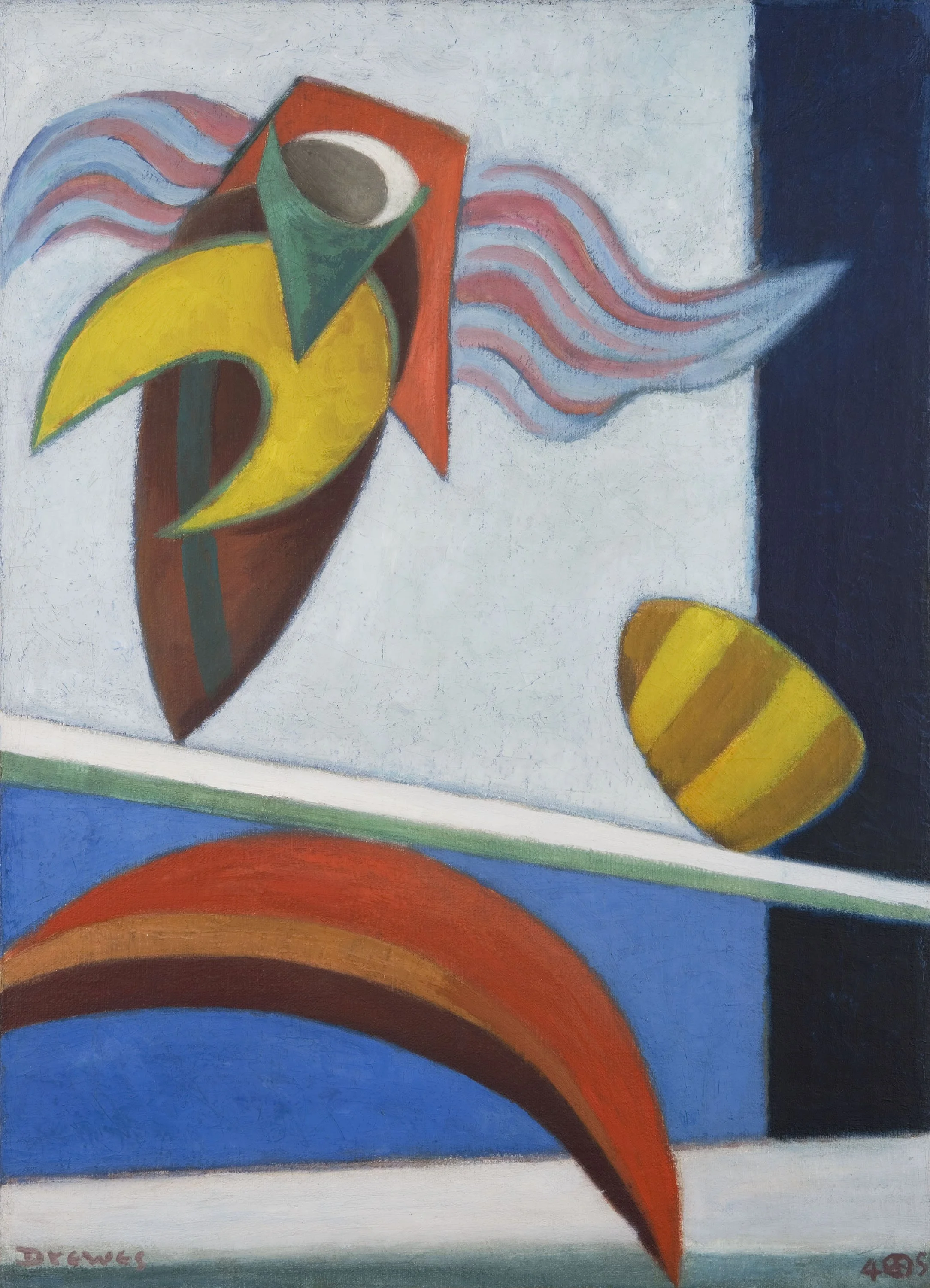  Forms in Balance, 1949 
Oil on canvas
22 x 16 inches