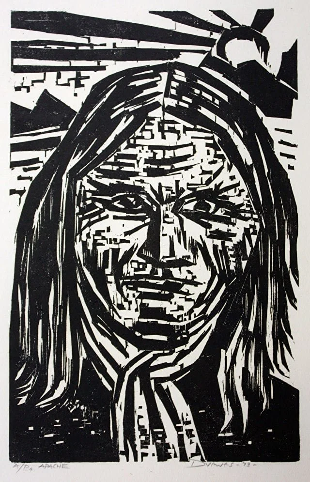  Apache Geronimo, 1973 
Woodcut
21 x 13 ½ inches