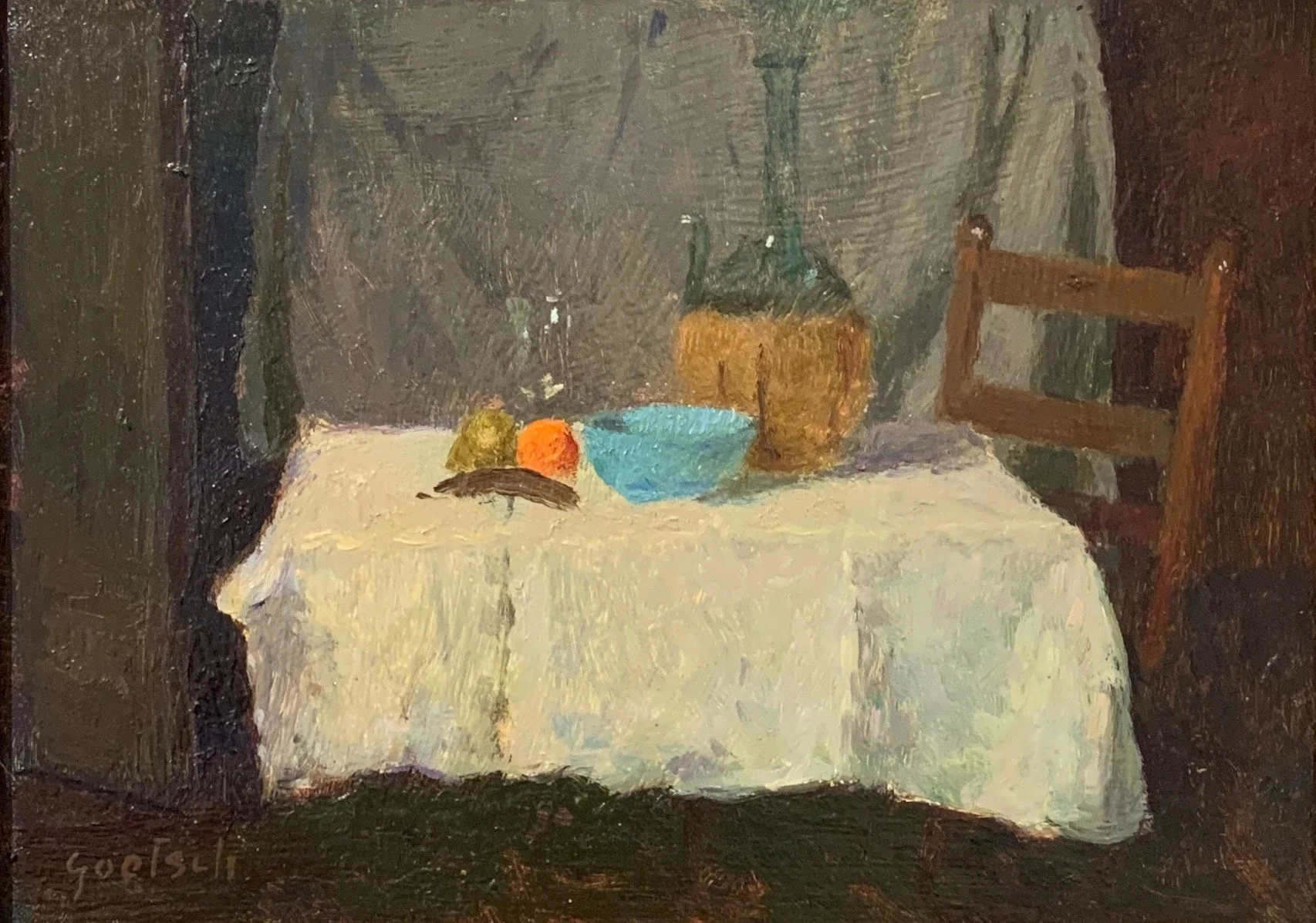  Night Cap 
Oil on panel
6 ½ x 9 inches