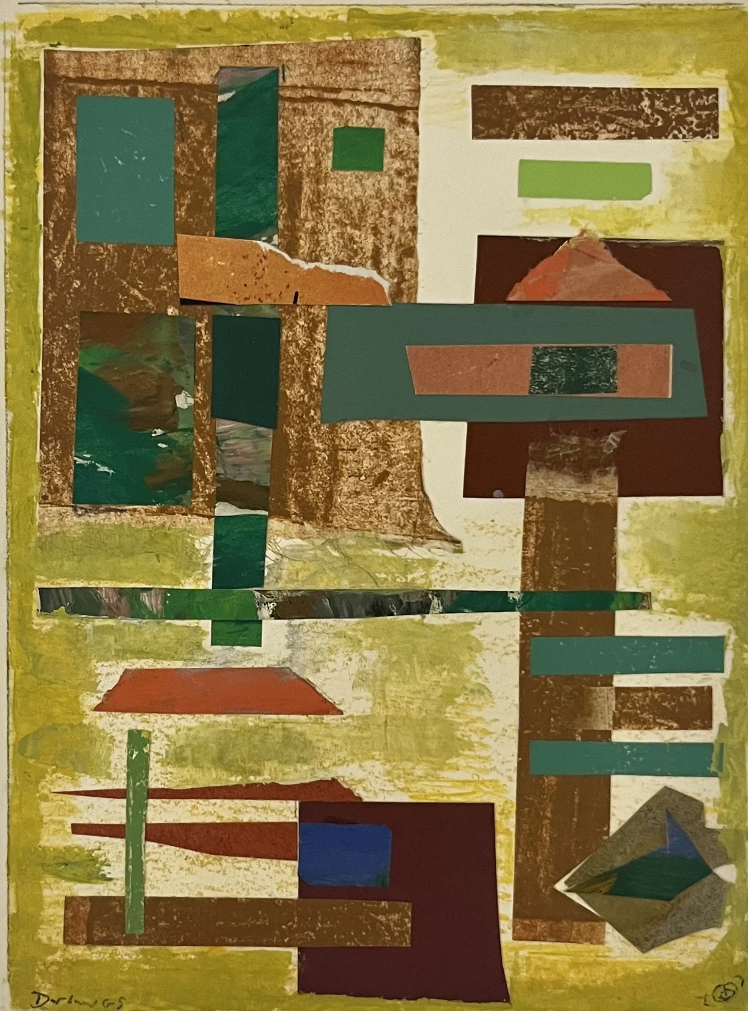  Collage 122, 1973 
Collage
9 x 6 ½ inches