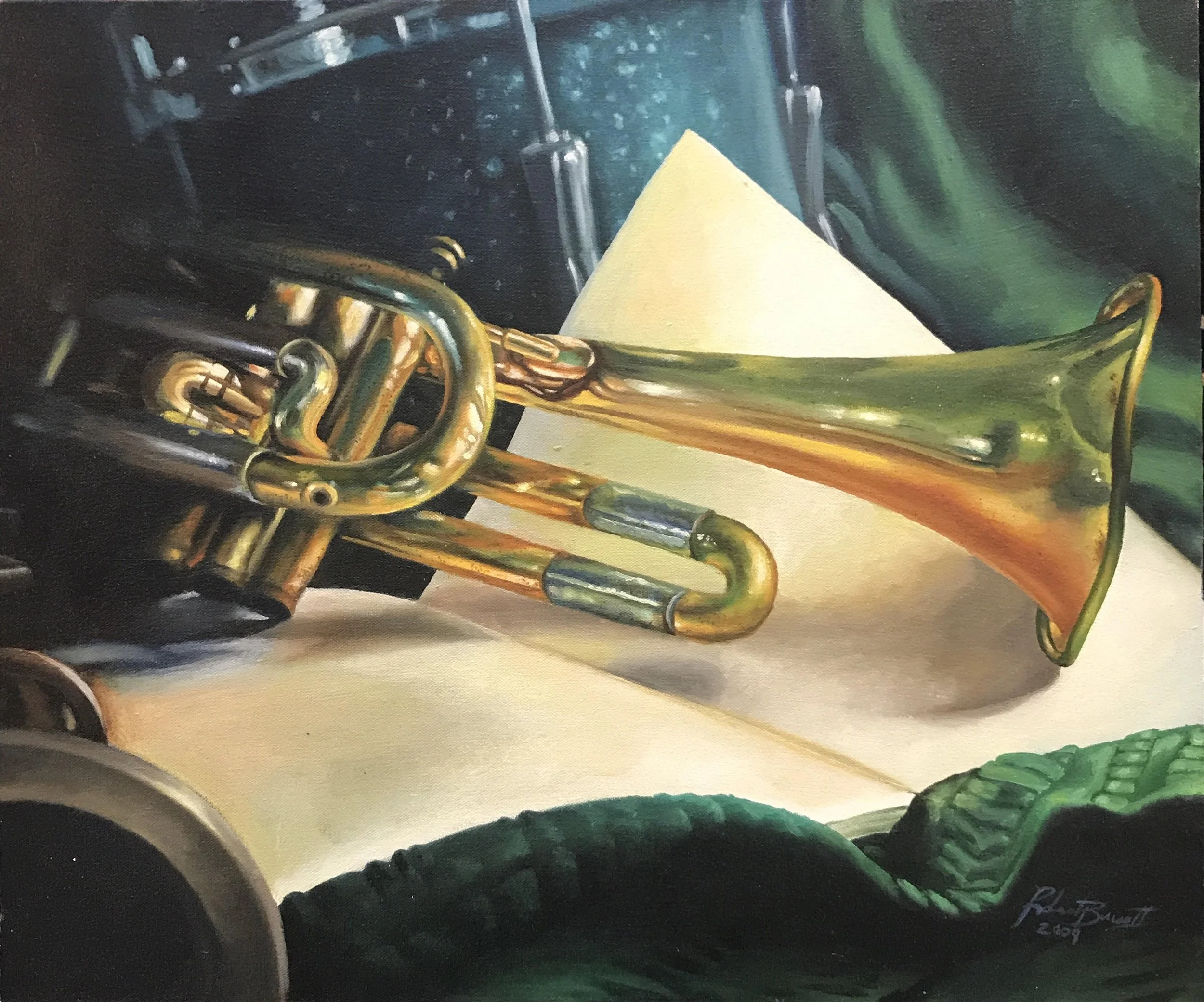  Trumpet 
Acrylic on Canvas
20 x 24 inches