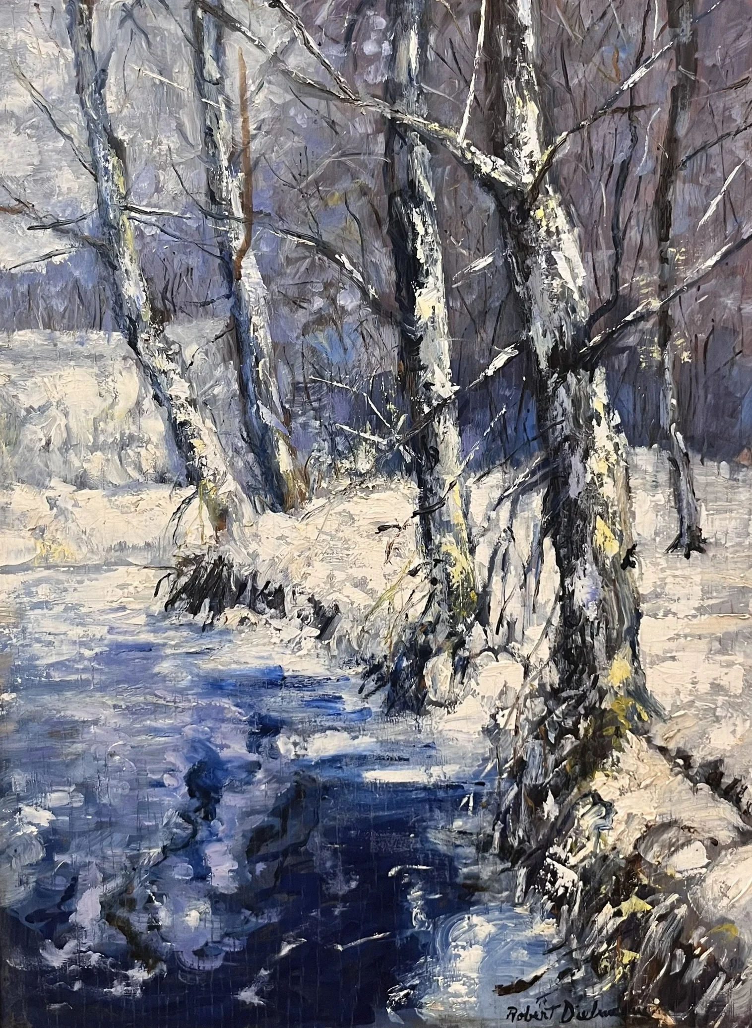  Forest Park in Winter 
Oil on panel
14 x 19 inches