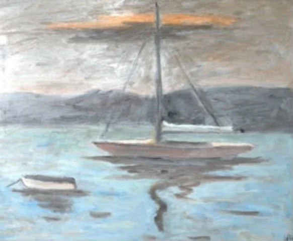  Boat in Harbor I 
Pastel on board
24 x 28 ½ inches