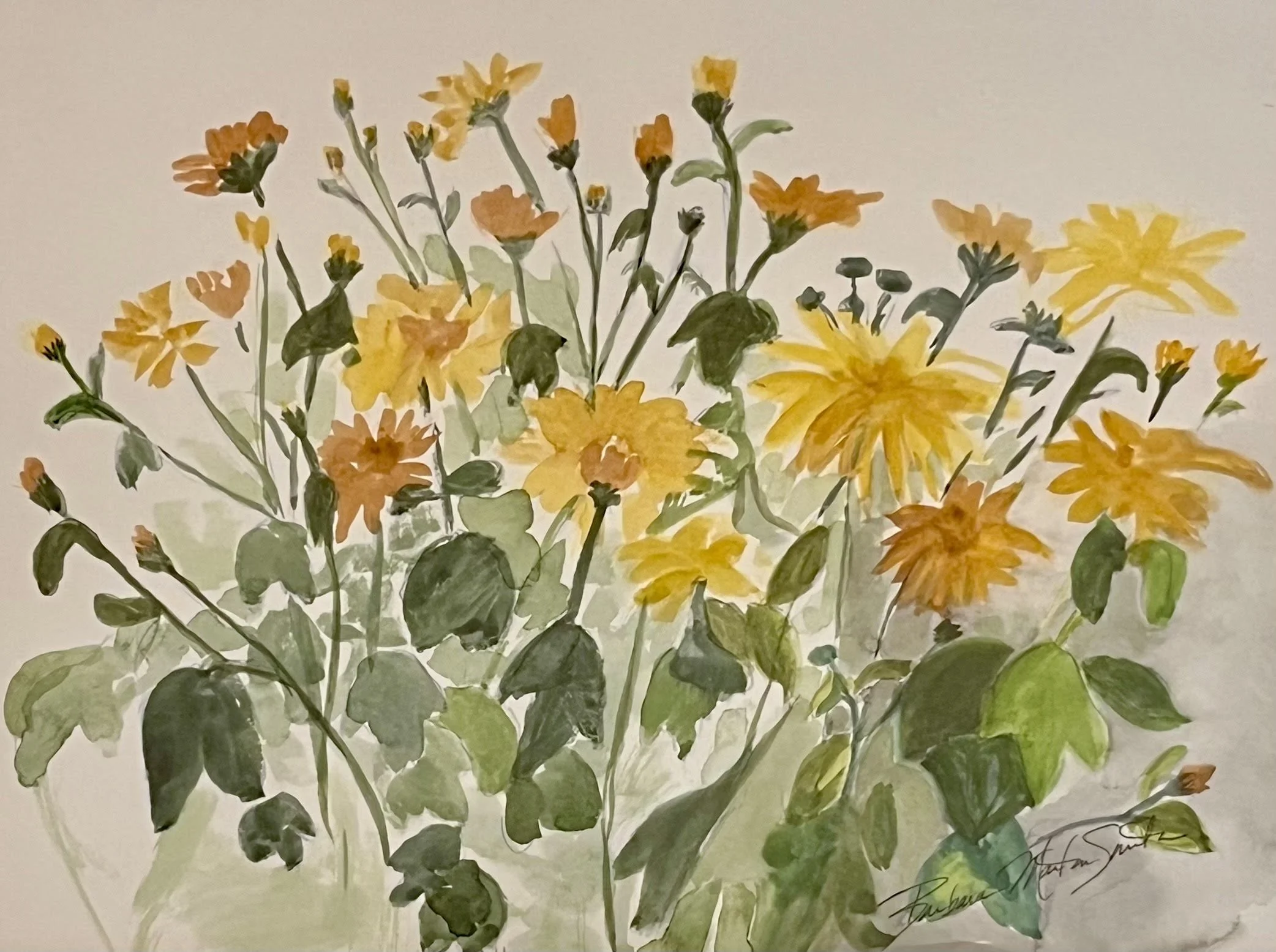  Floral   (Sold) 
Watercolor
11 ¼ x 14 ¾ inches