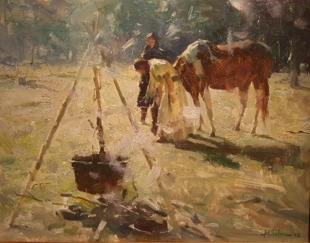  Camp 
Oil on panel
11 x 14 inches