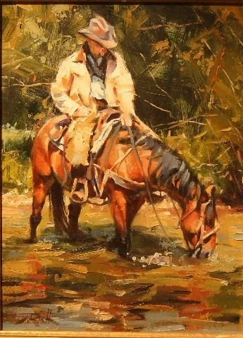  Cool Break 
Oil on panel
12 x 9 inches