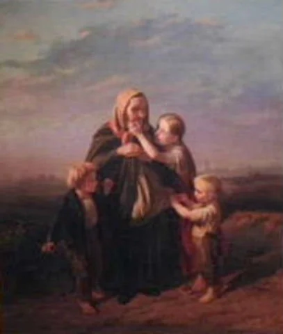  Grandmother's Return 
Oil on canvas
32 x 28 inches