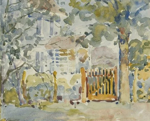  Village 1893 
Watercolor
9 x 10 inches