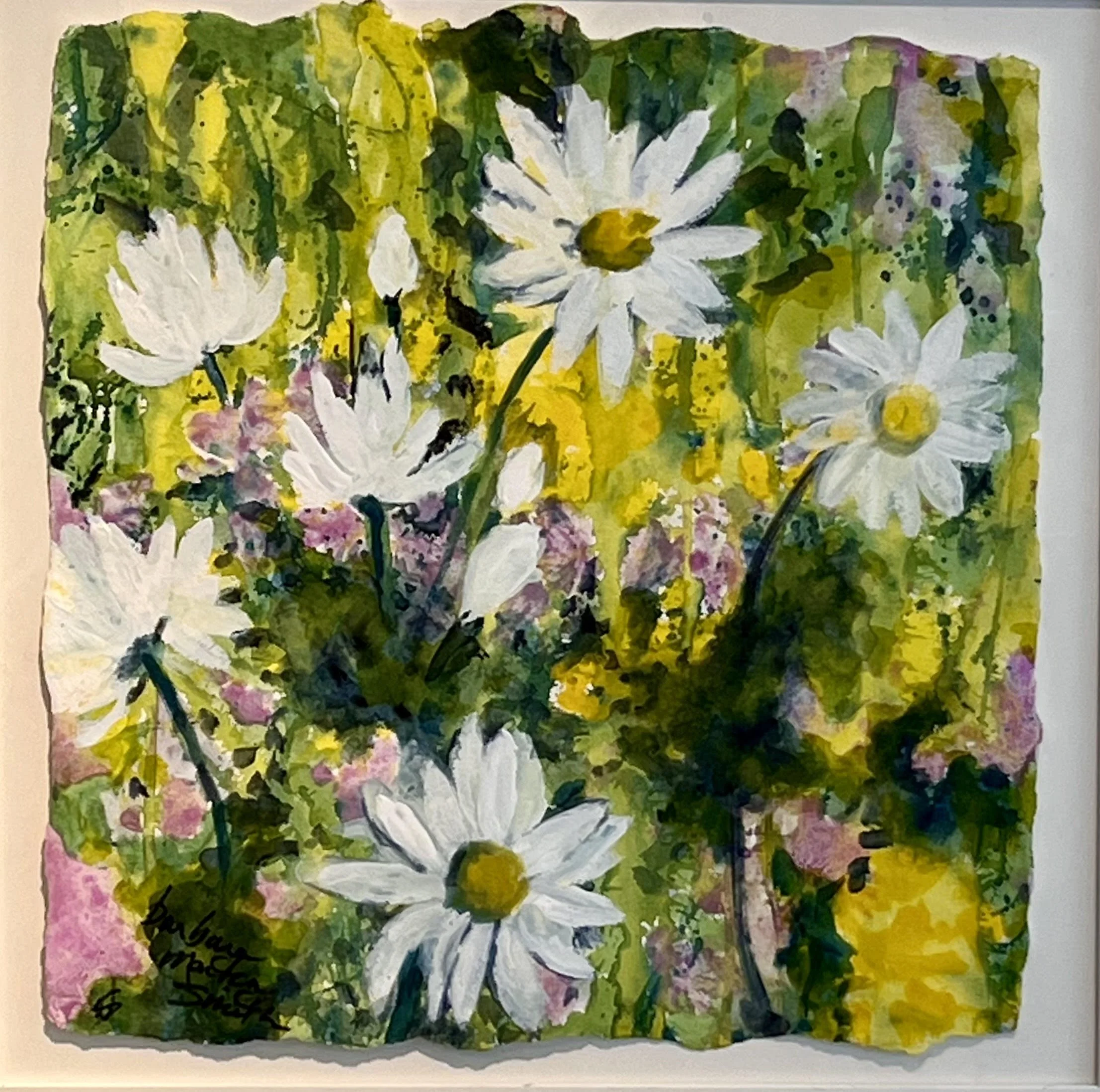  Daisies 
Watercolor
14 x 14 inches