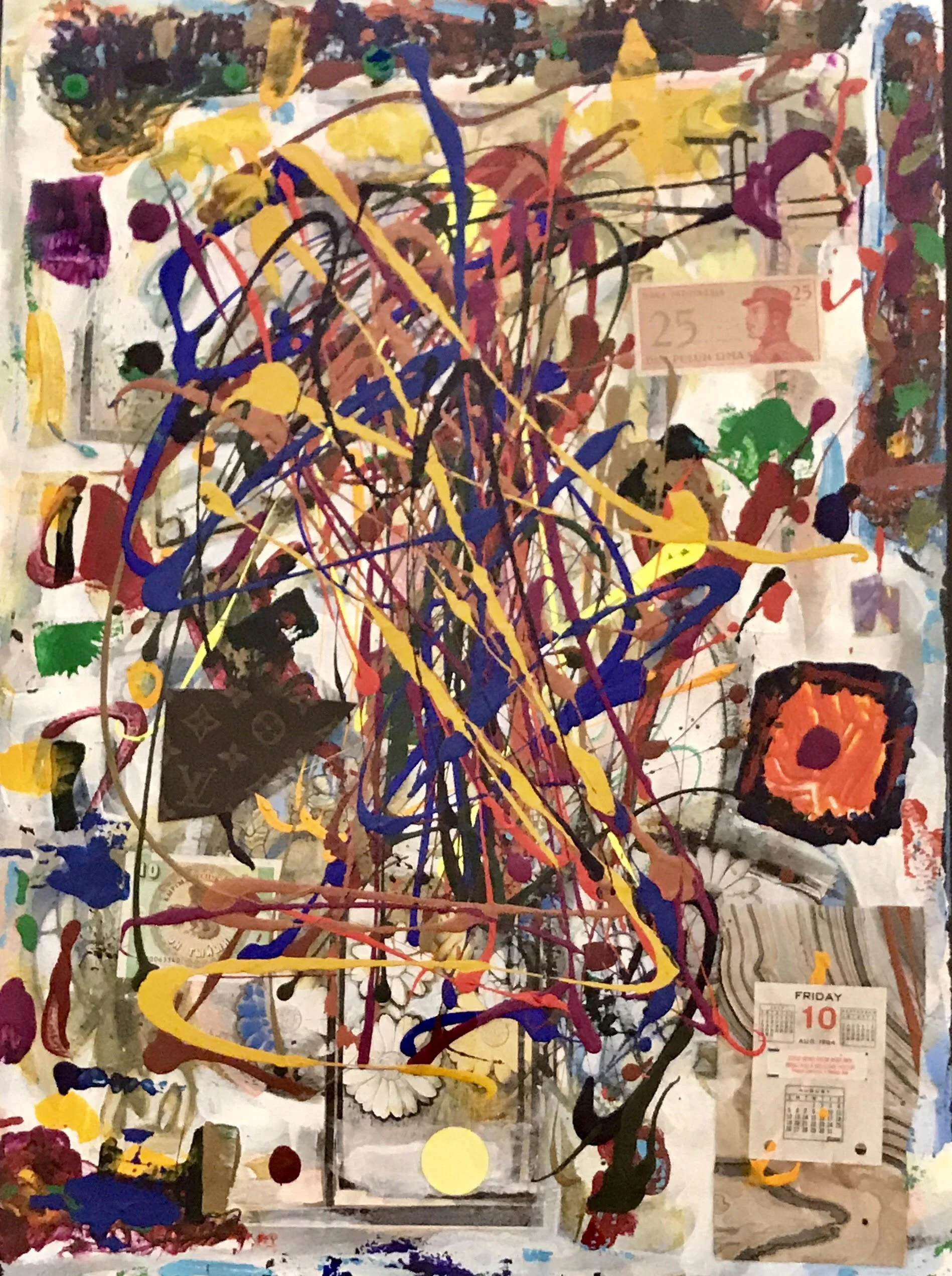  Paris Crisis 
Mixed media on board
30 x 22 inches