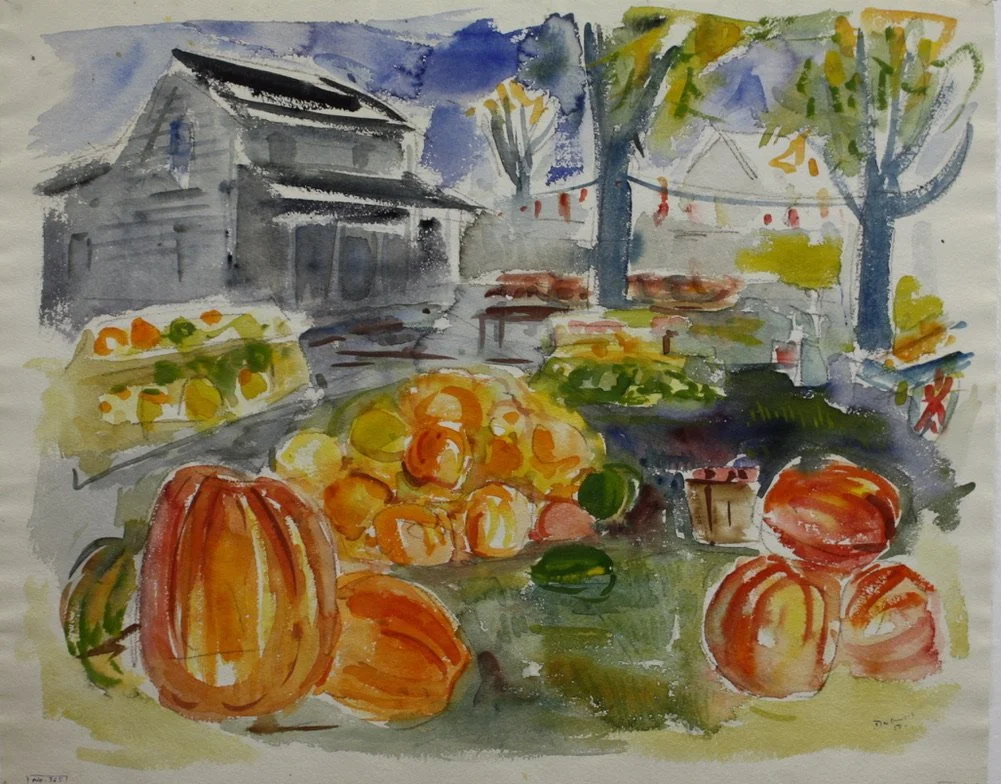  Missouri Harvest, 1950 
Watercolor
17 ¾ x 20 ¼ inches