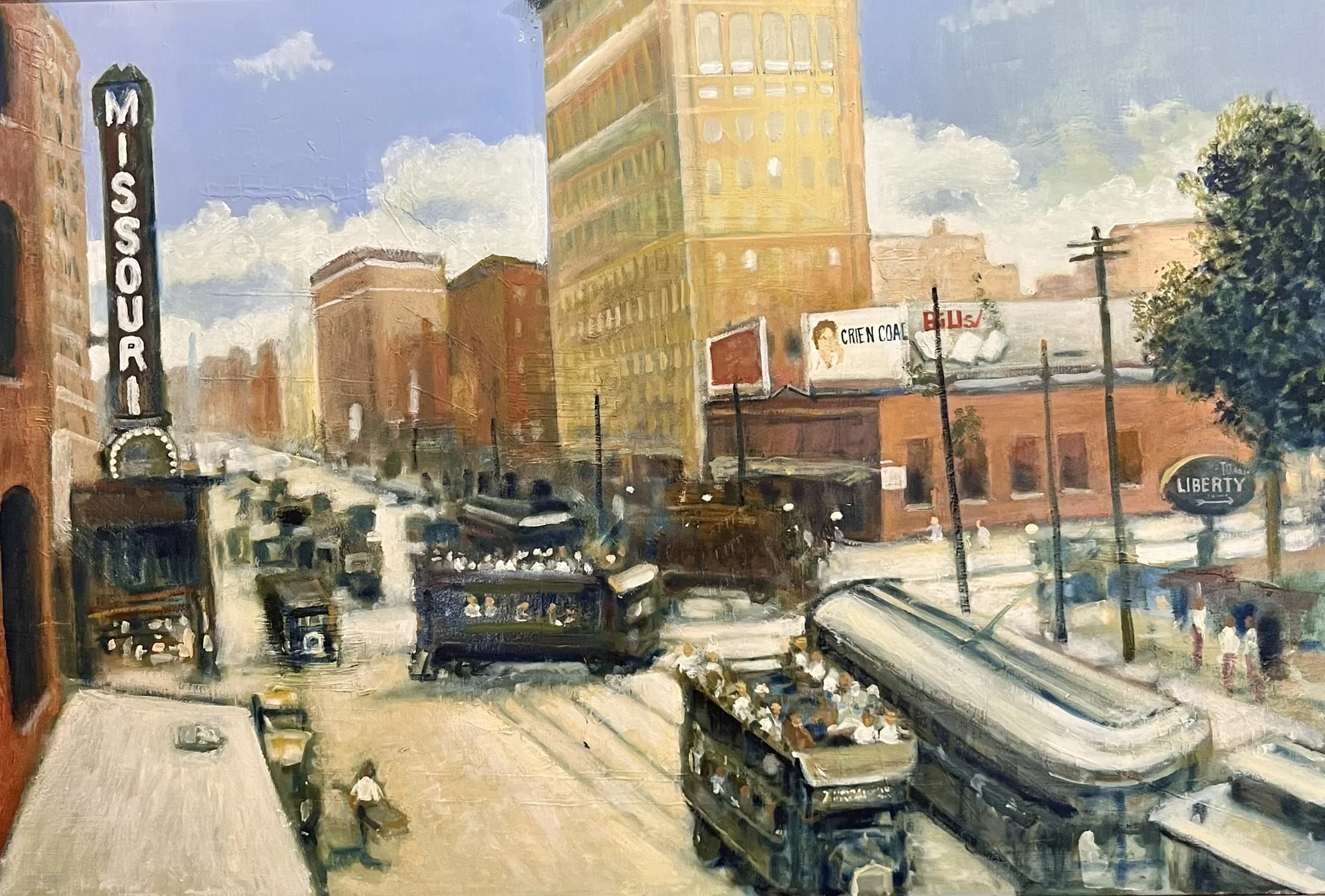  The Missouri Theater 
Oil on canvas
24 x 36 inches