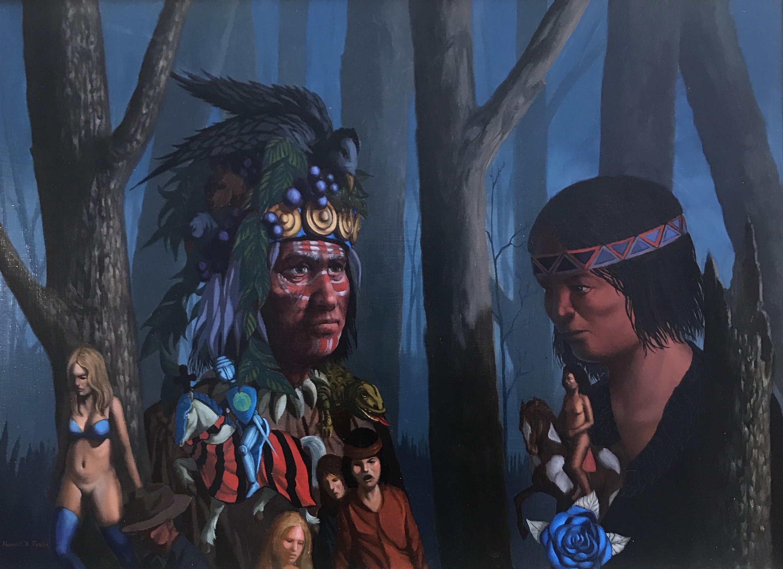  Chief 
Oil on panel
17 x 23 ½ inches