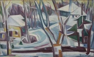 Winter Morning, 1952 
Oil on canvas
16 x 26 inches