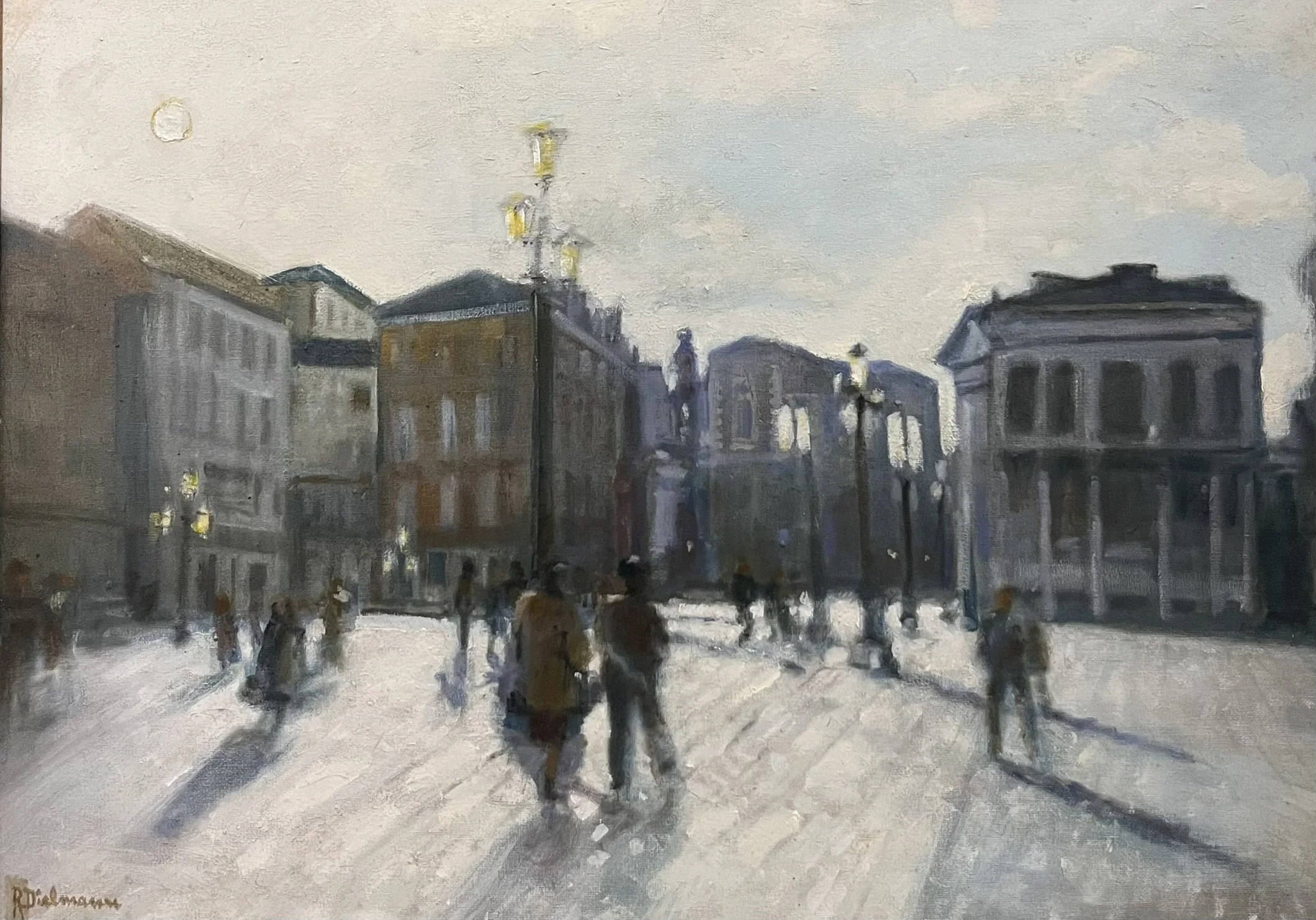  Winter in the City 
Oil on canvas
20 x 28 inches