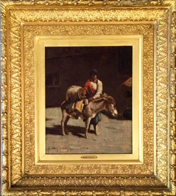  Watering at the Pueblo, 1887 
Oil on canvas
17 x 14 inches