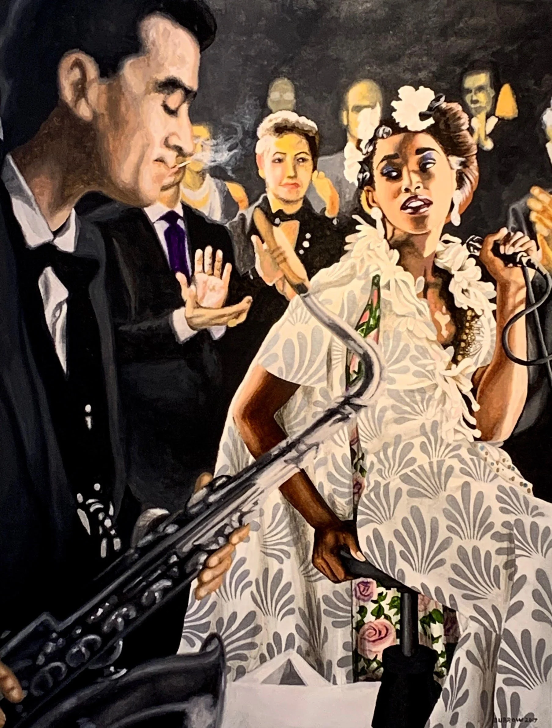  Jazz Singer   (Sold) 
Oil on canvas
44 x 33 inches