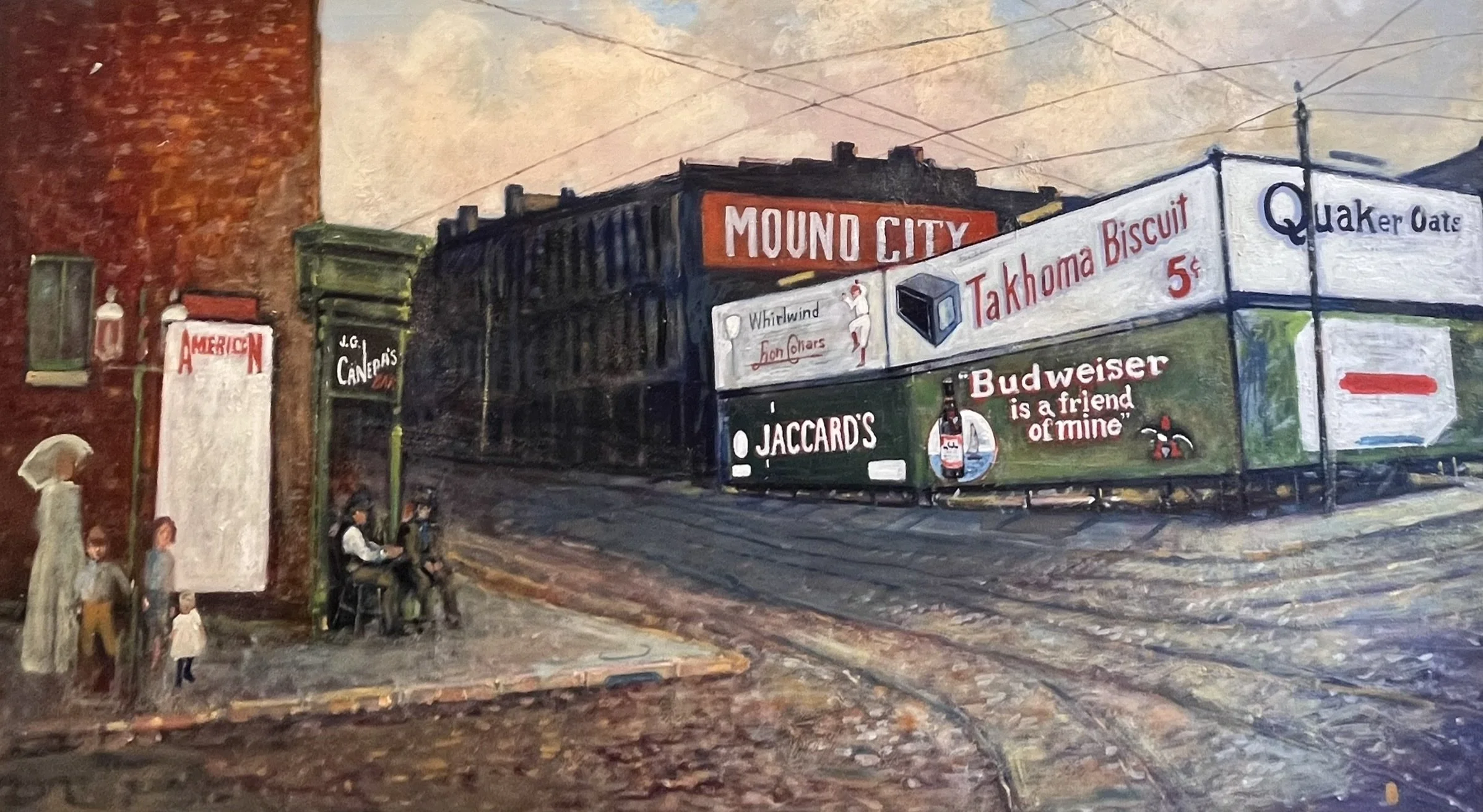  Mound City 
Oil on canvas
23 ½ x 47 inches