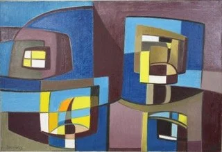 Isolated Units, 1970 
Oil on canvas
28 x 41 inches