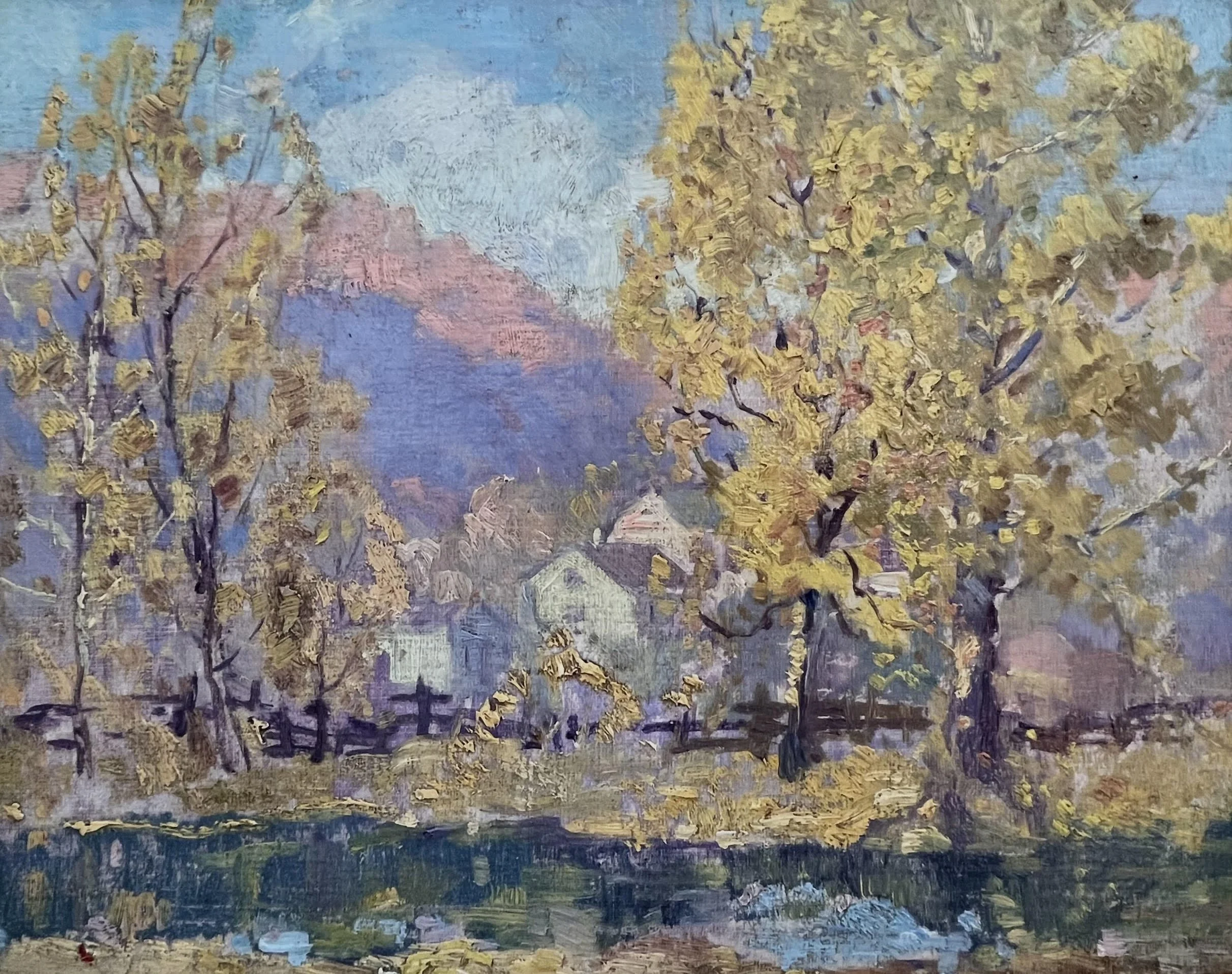 Stouts Creek 
Oil on panel
10 ½ x 13 ½ inches