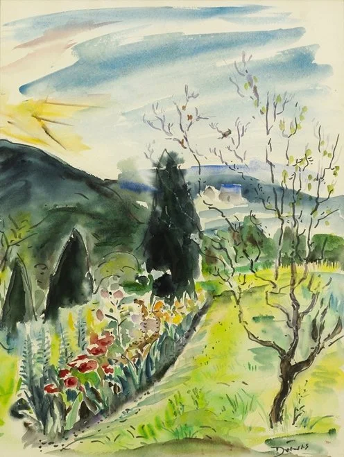  Mountain Flowers 
Watercolor on paper
23 x 17 inches