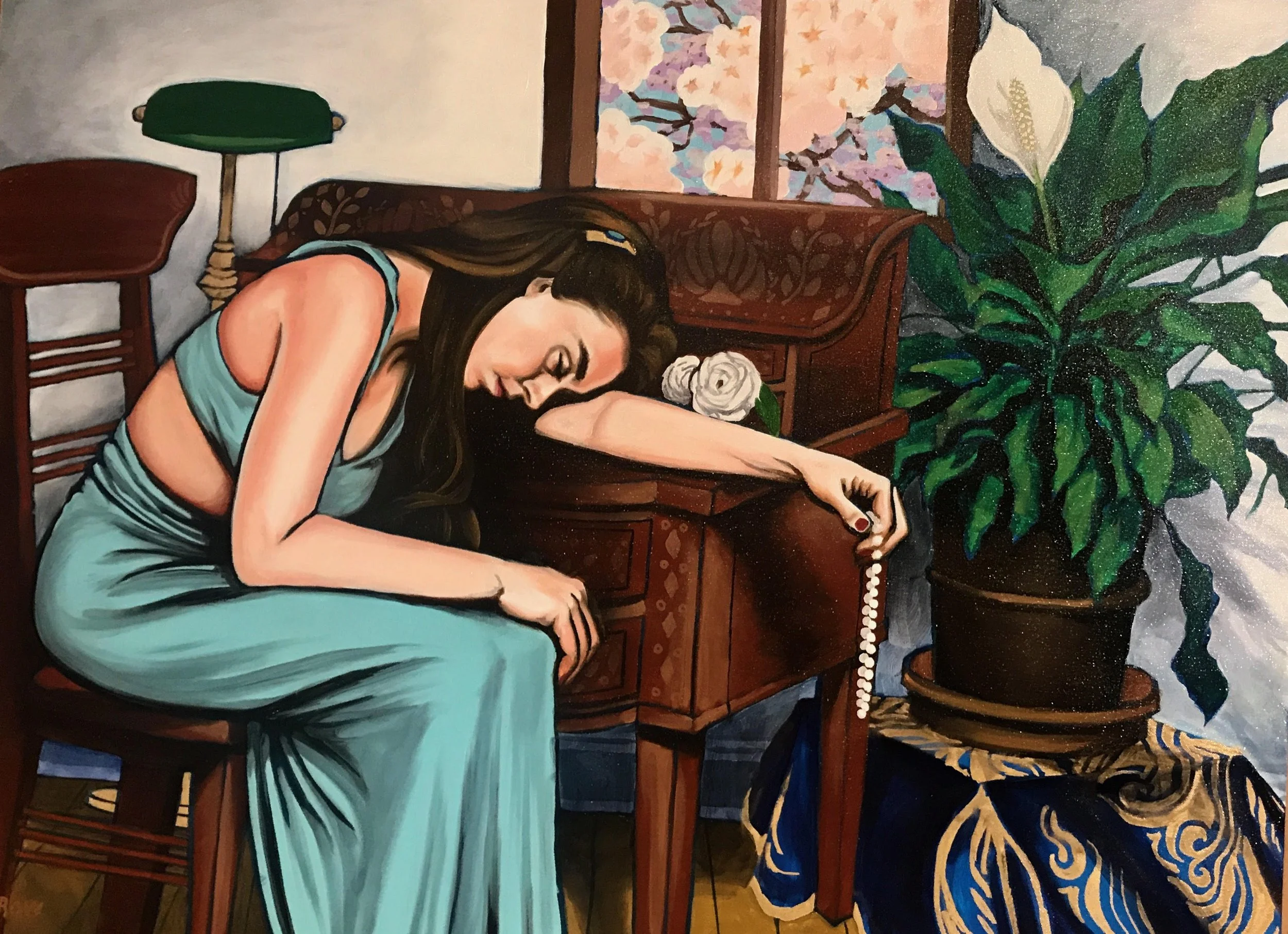 Afternoon Blossom  
Oil on canvas
30 x 40 inches