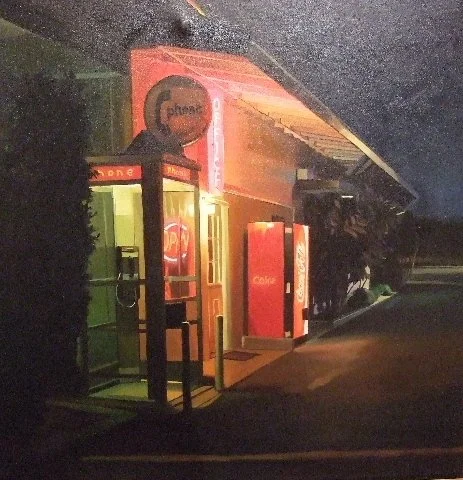  Phone Booth 
Oil on canvas
27 x 27 inches