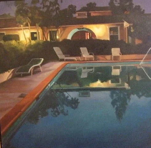 Poolside 
Oil on canvas
26 x 26 inches