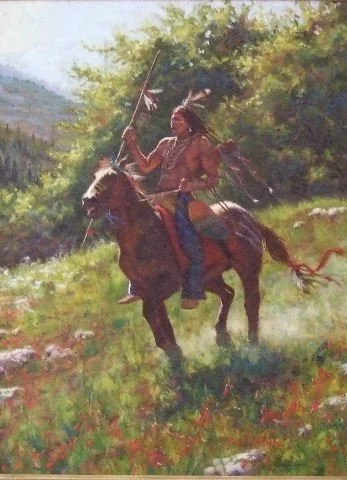 Unyielding Power Assiniboine, 2004 
Oil on canvas
40 x 30 inches