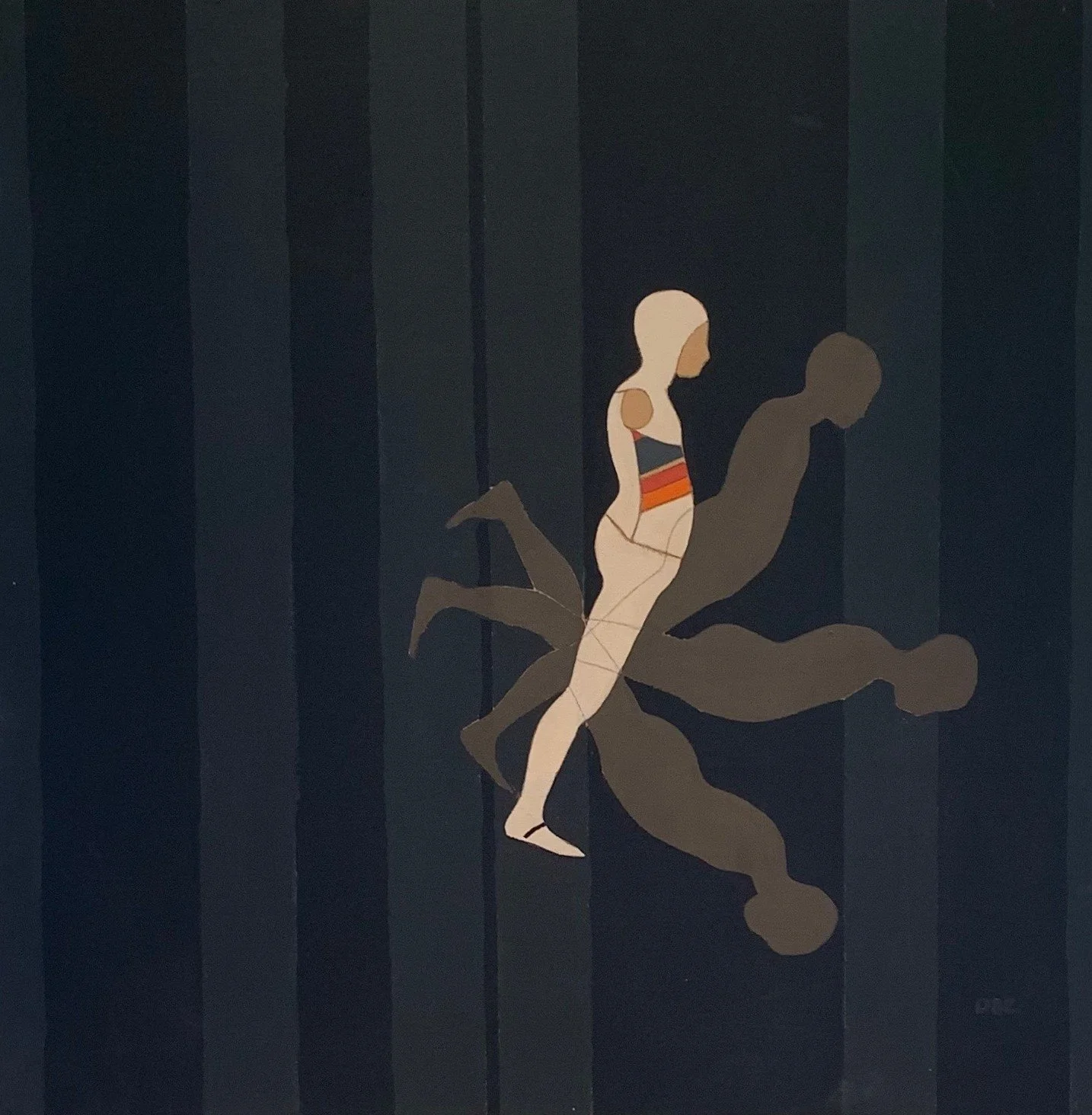  Falling Man 
Oil on canvas
24 x 24 inches