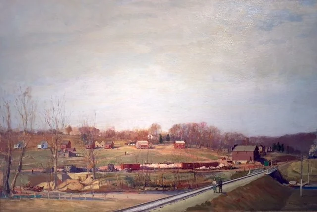  Tiff Mining Village, 1919 
Oil on panel
20 x 30 inches