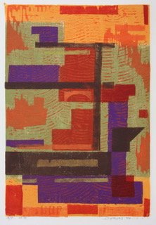  Open Construction 
Woodblock print