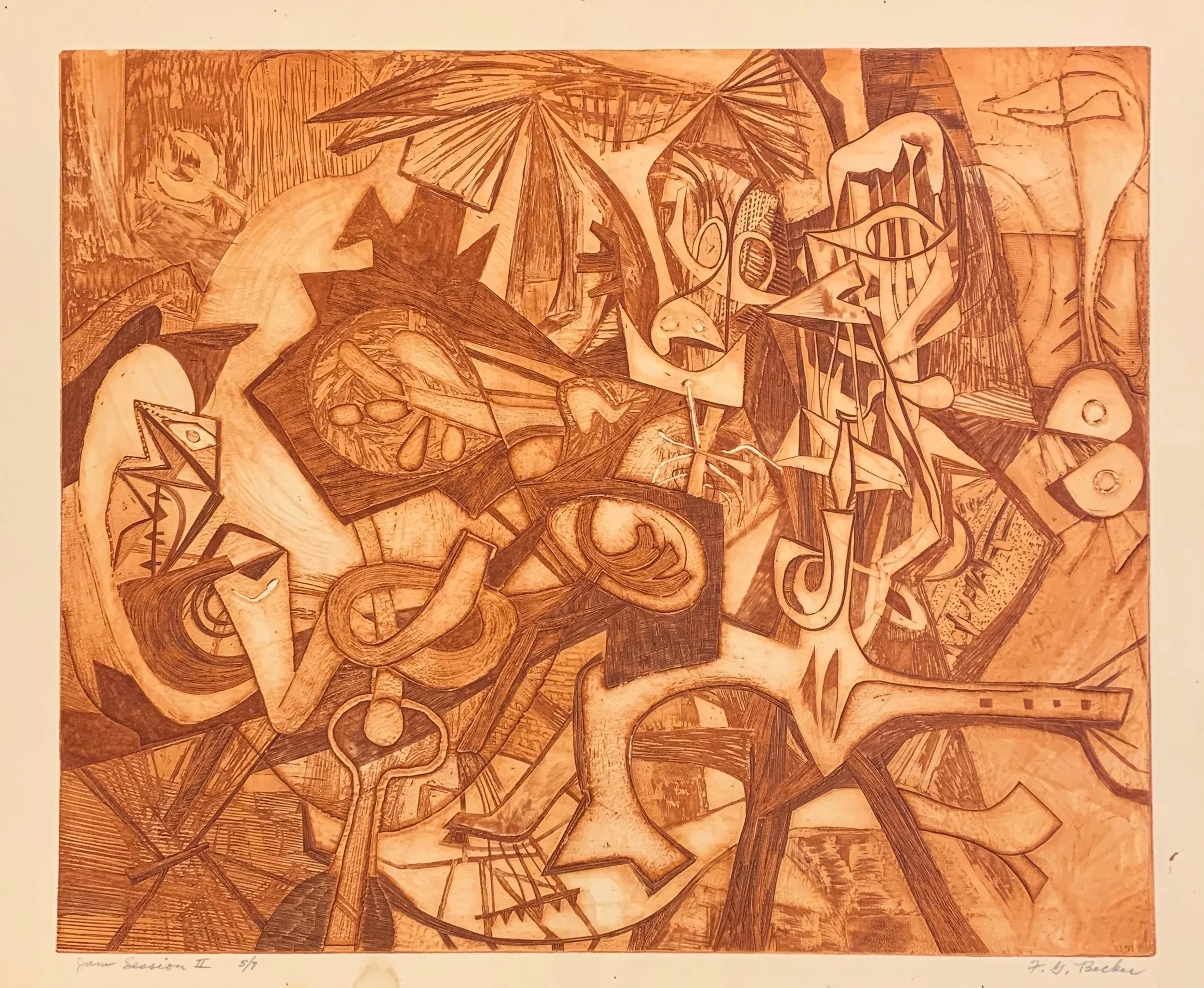  Jam Session II 
Lithograph
19 ¾ x 23 ¾ inches