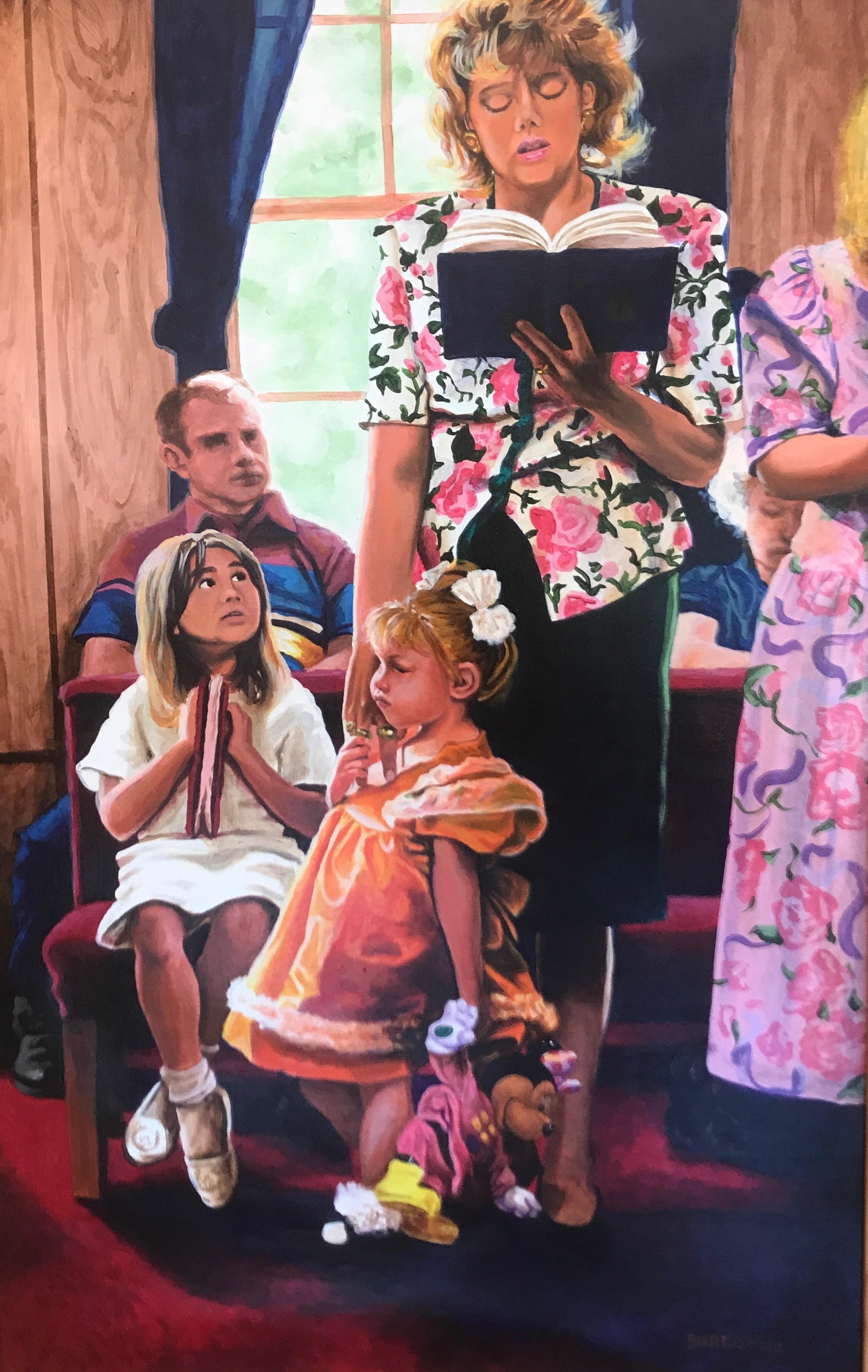  The Faithful 
Oil on Canvas
54 x 35 inches