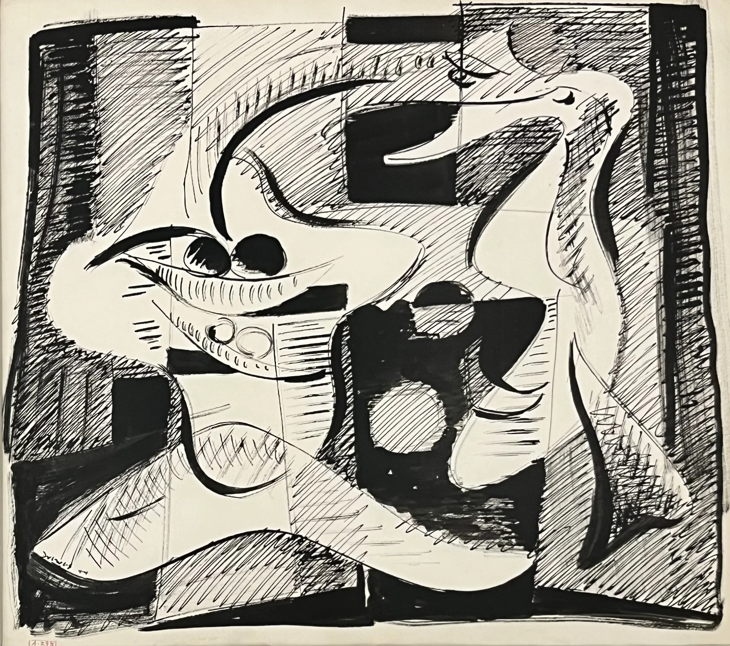  Untitled, 1922 
India ink on paper
15 x 17 ½ inches
