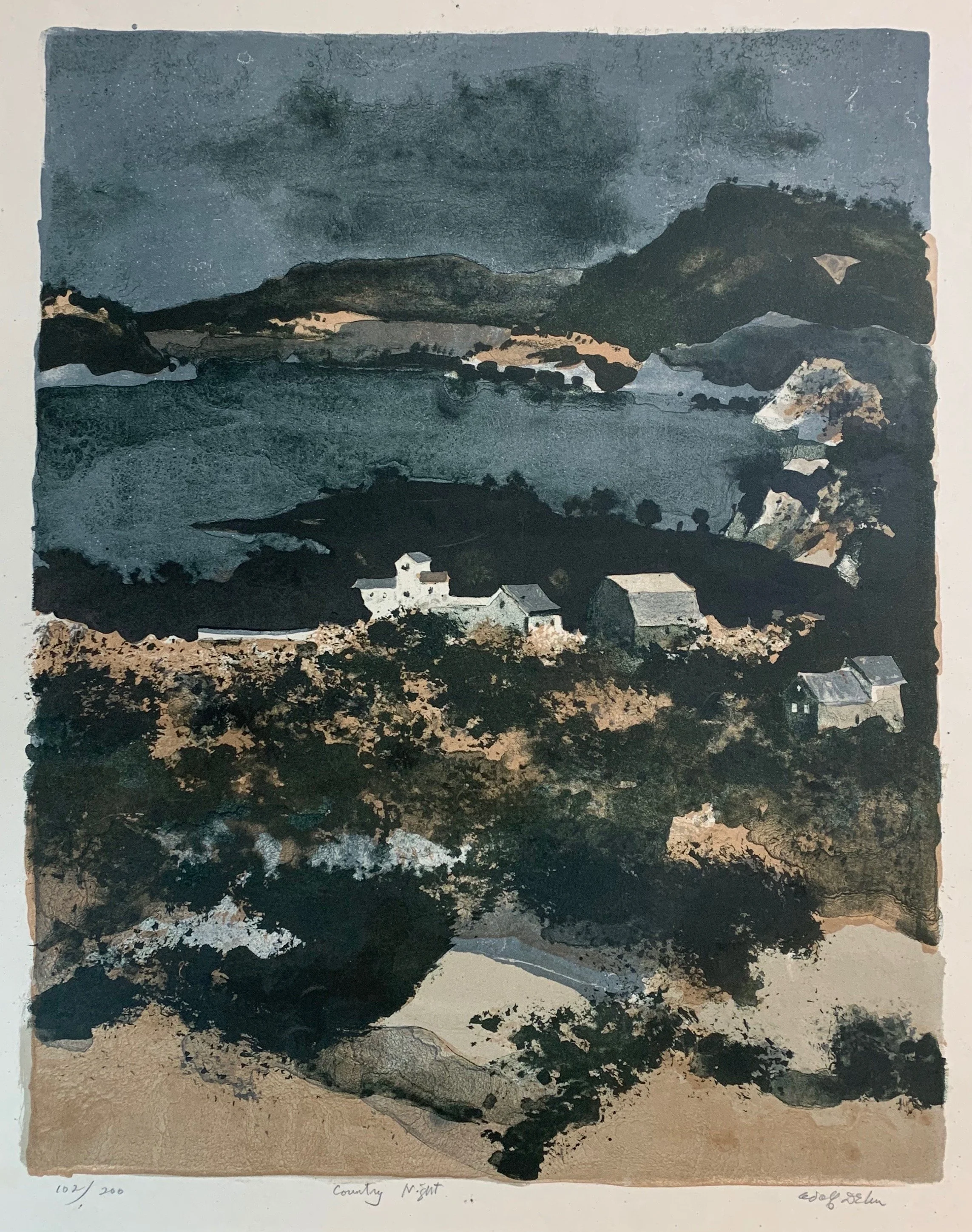  Country Nights 
Color lithograph
19 x 14 inches