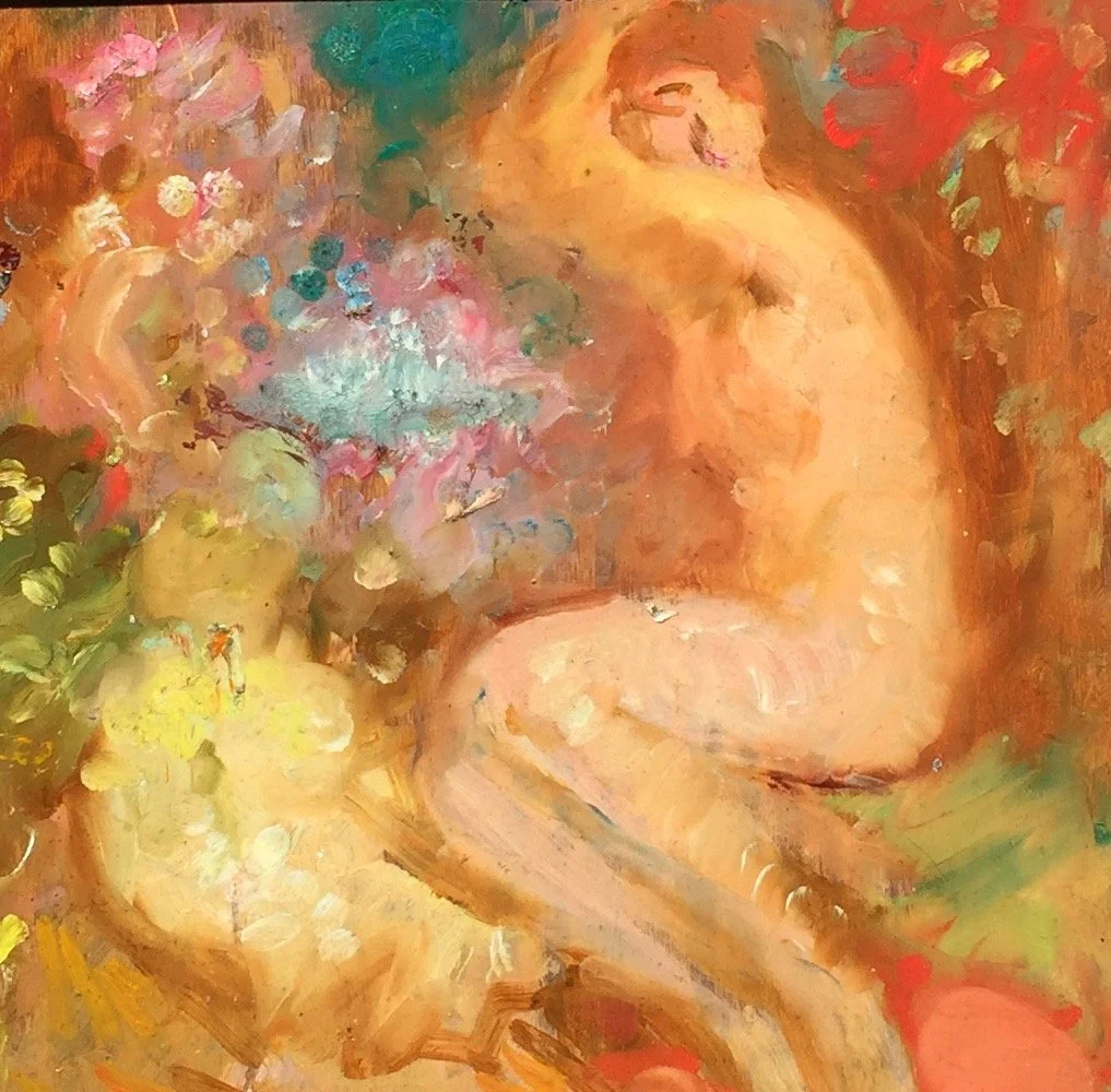  Oriental Nude 
Oil on panel
12 x 12 inches