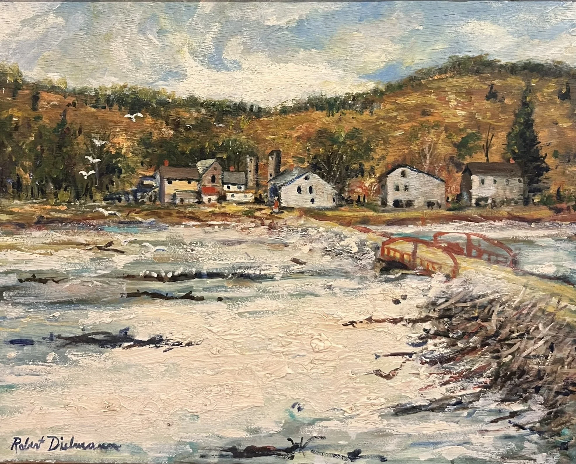  River Crossing 
Oil on panel
16 x 20 inches