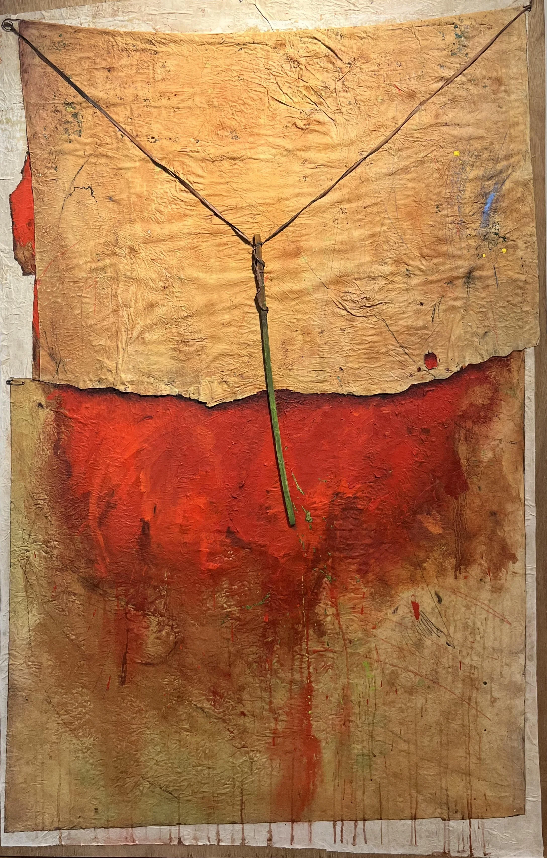  Desert 
Coup stick on oil-painted hand-treated papers on wood
69 x 44 ½ inches