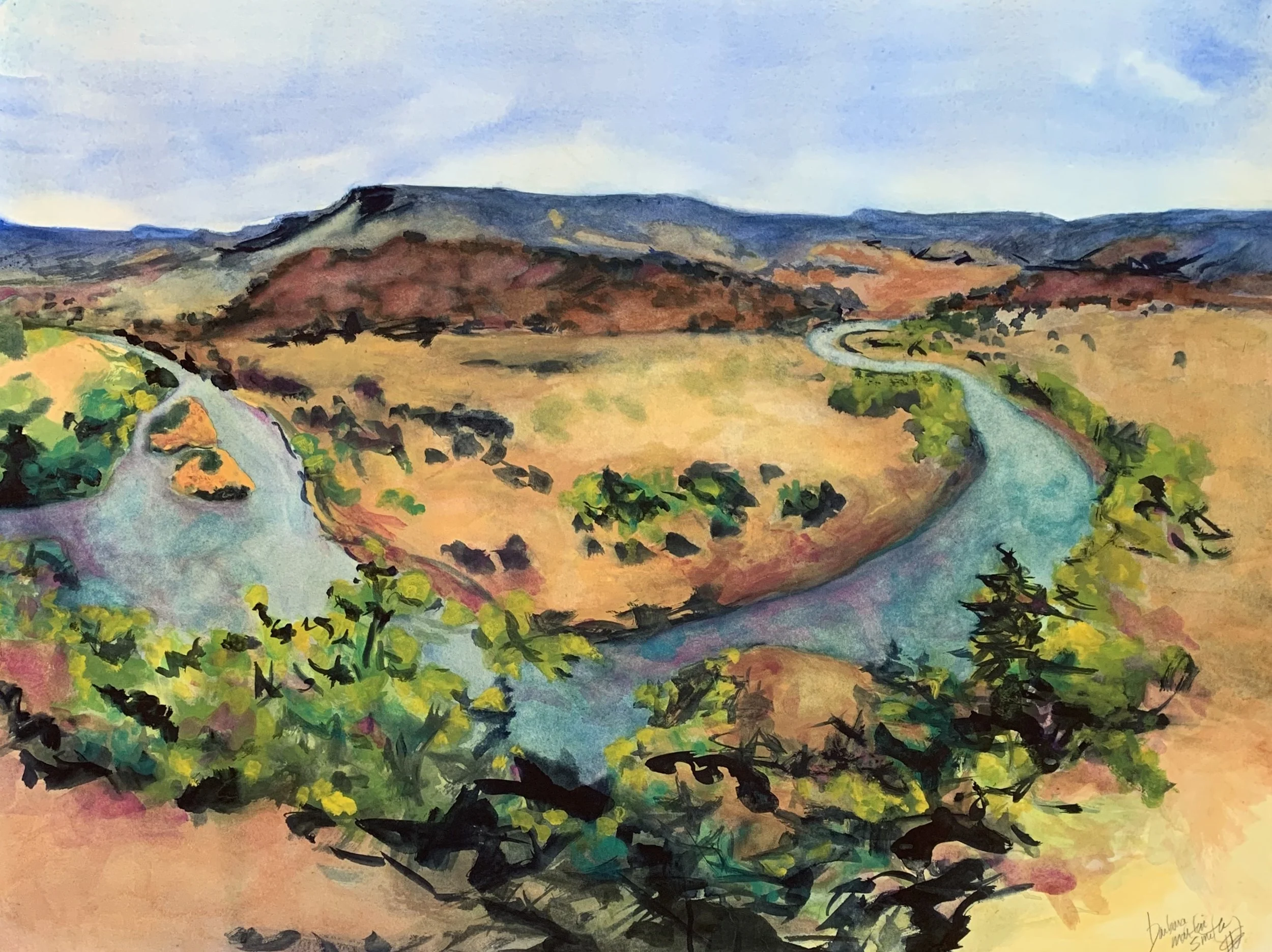  Chama River 
Watercolor
30 x 40 inches