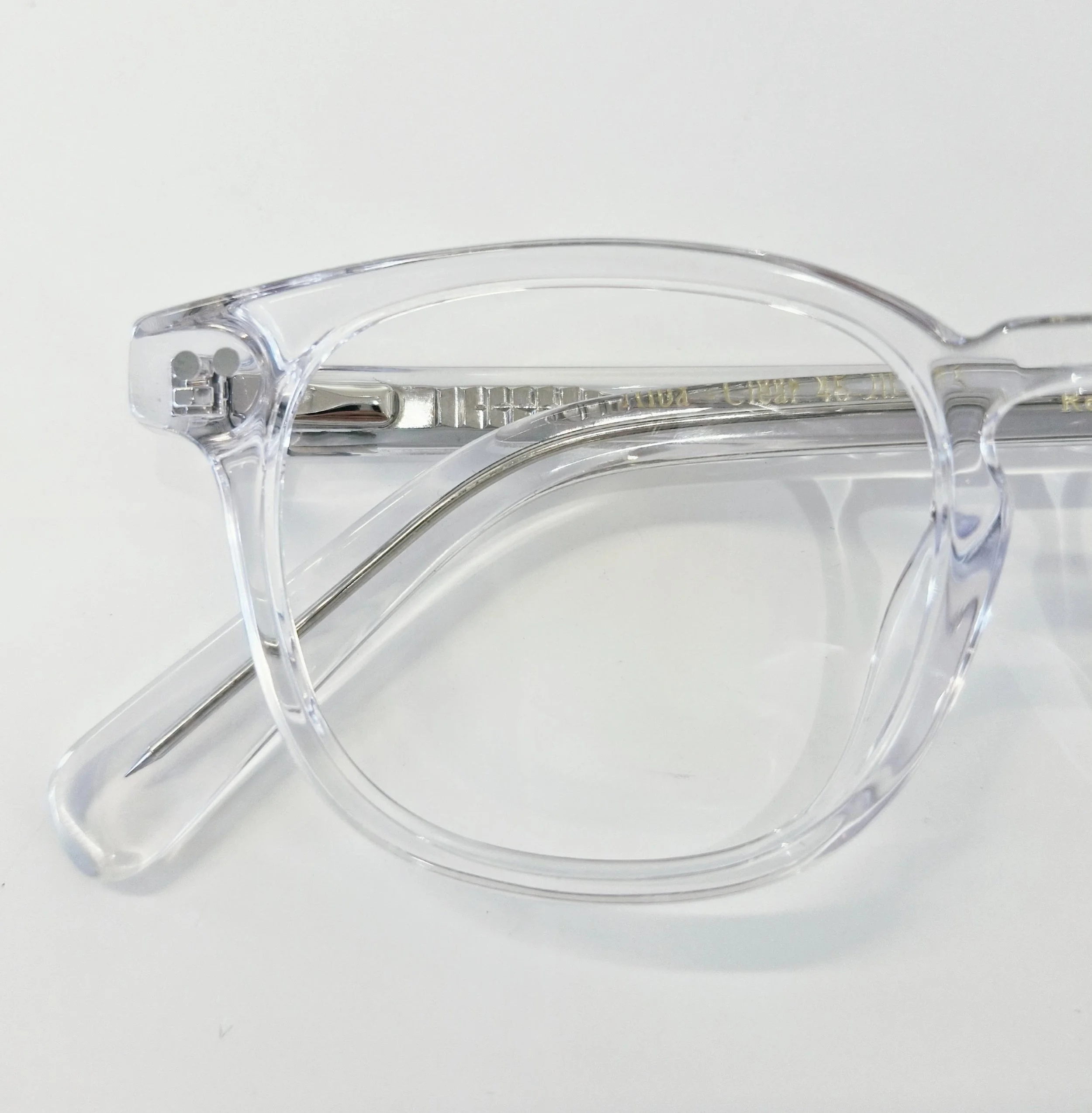 Are clear glasses still in fashion?