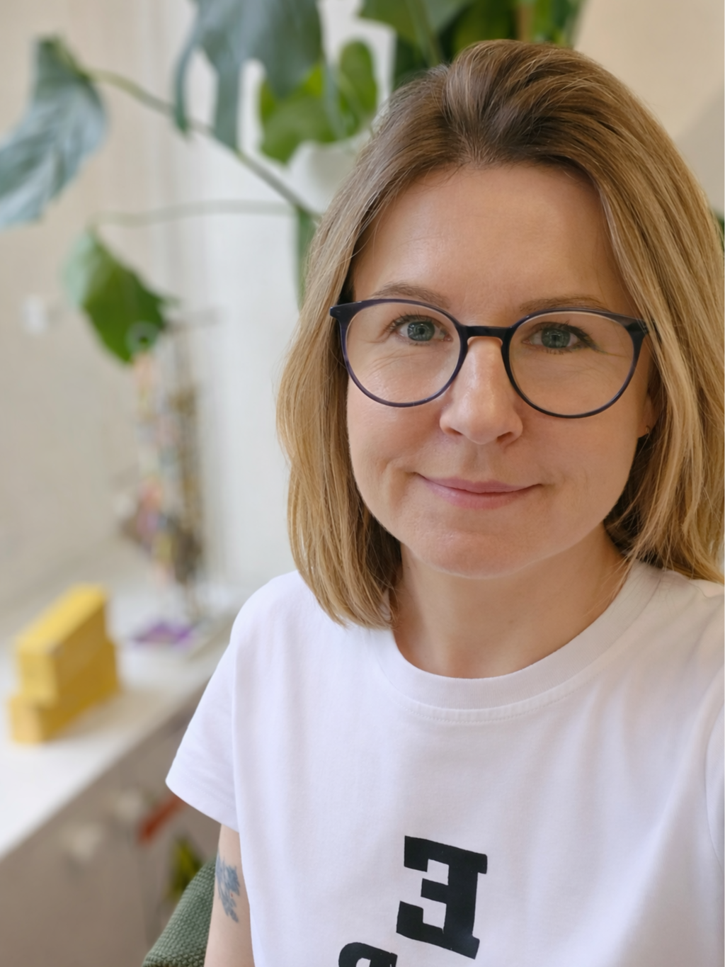 Agata, the owner of the independent optician in Dun Laoghaire.